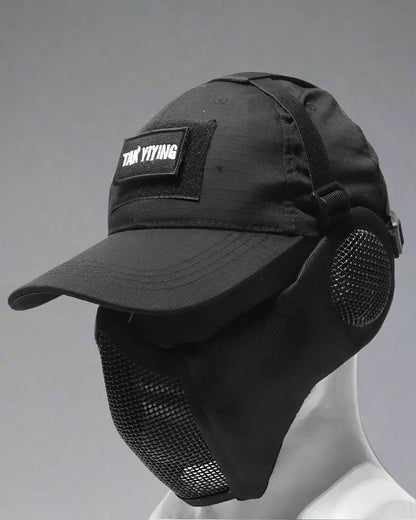 Explorer's Hat & Mask Duo - durable outdoor hat - Techwear Hat and Mask Duo for Outdoor Adventures