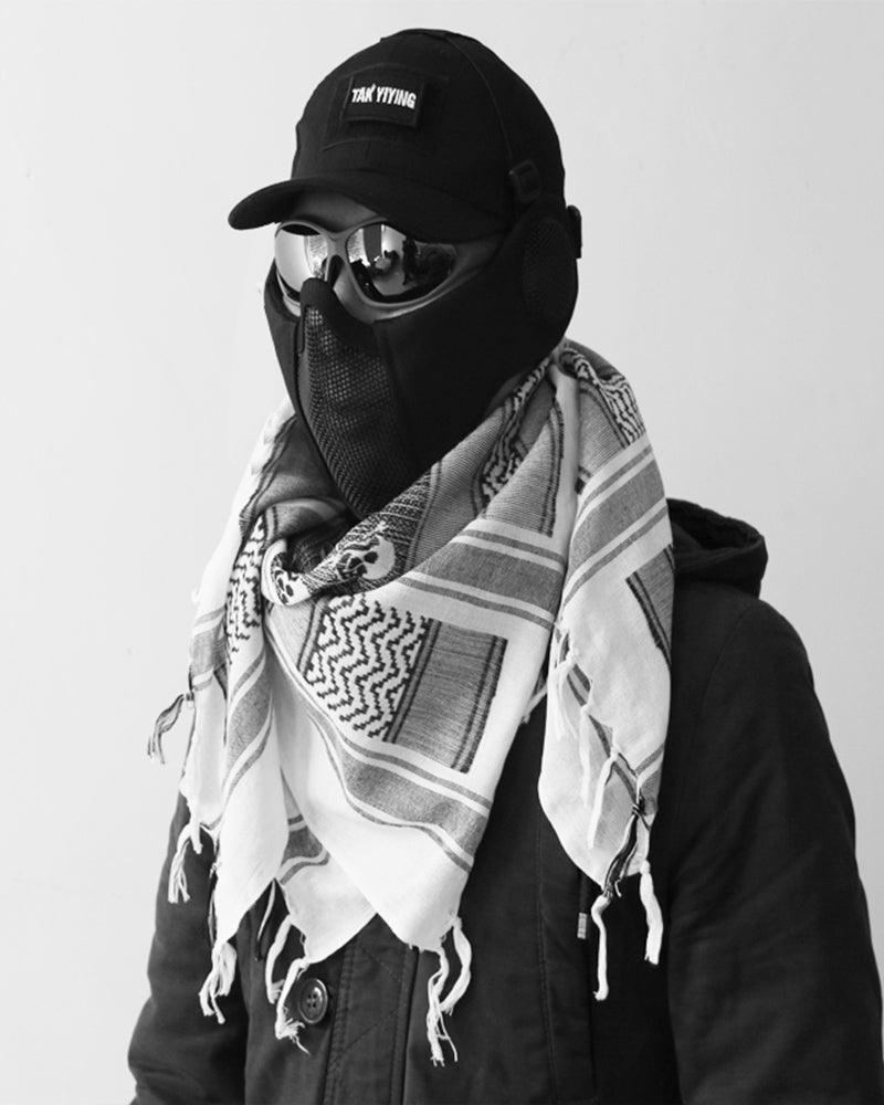 Explorer's Hat & Mask Duo -  nylon and steel gear - Techwear Hat and Mask Duo for Outdoor Adventures