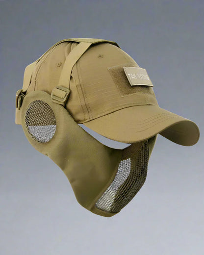 Explorer's Hat & Mask Duo - outdoor hat - Techwear Hat and Mask Duo for Outdoor Adventures