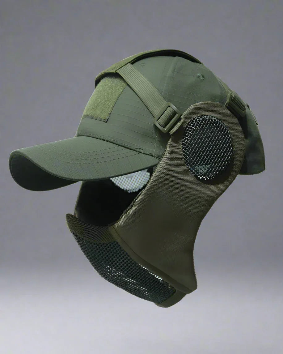 Explorer's Hat & Mask Duo -  techwear mask - Techwear Hat and Mask Duo for Outdoor Adventures