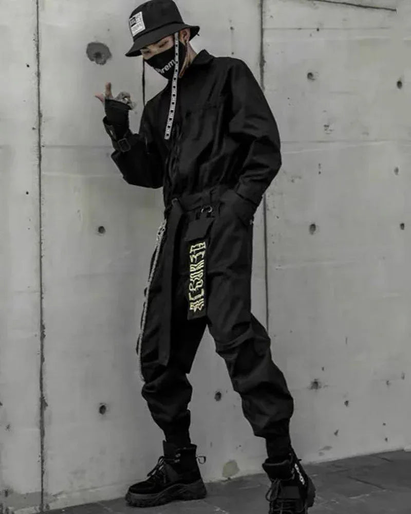 Explorer's Techwear Jumpsuit - techwear - Explorer's Techwear Jumpsuit for Comfort and Style