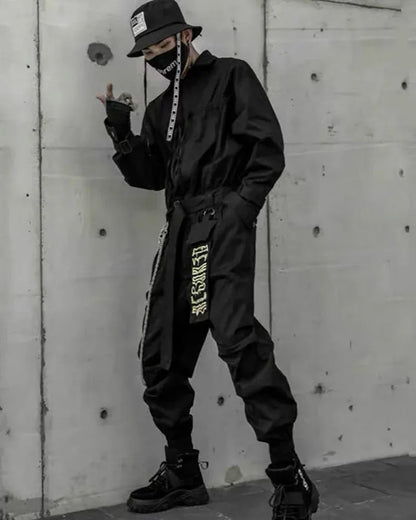 Explorer's Techwear Jumpsuit - techwear - Explorer's Techwear Jumpsuit for Comfort and Style