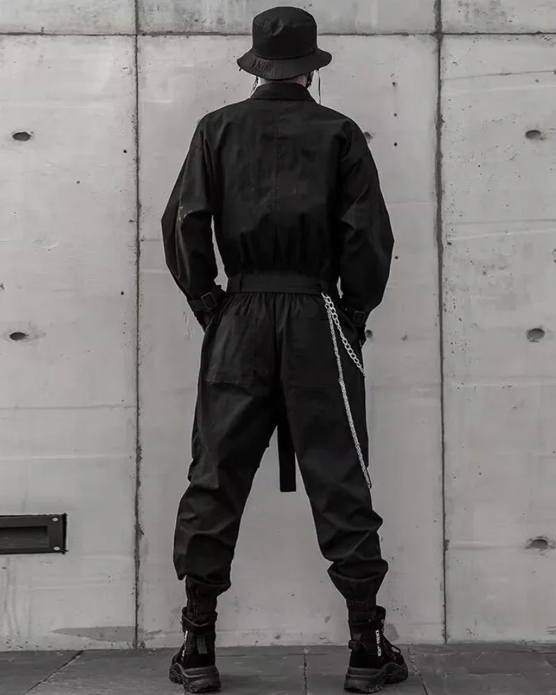 Explorer's Techwear Jumpsuit - techwear pants - Explorer's Techwear Jumpsuit for Comfort and Style