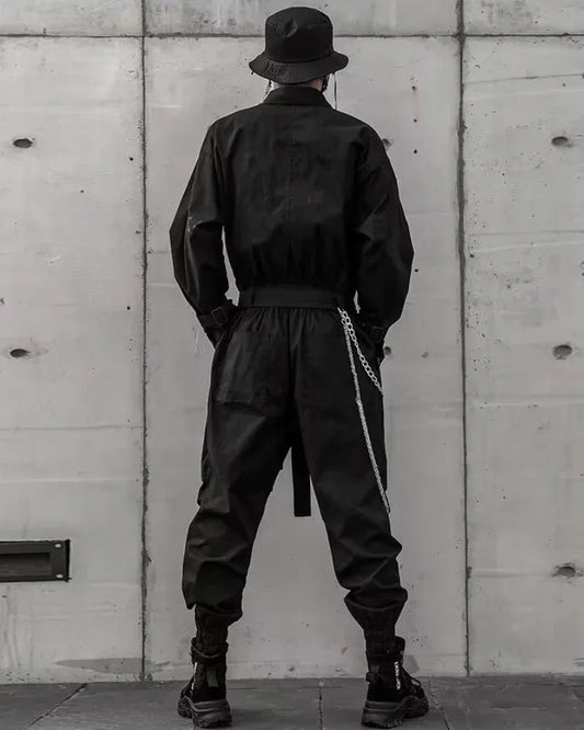 Explorer's Techwear Jumpsuit - techwear pants - Explorer's Techwear Jumpsuit for Comfort and Style