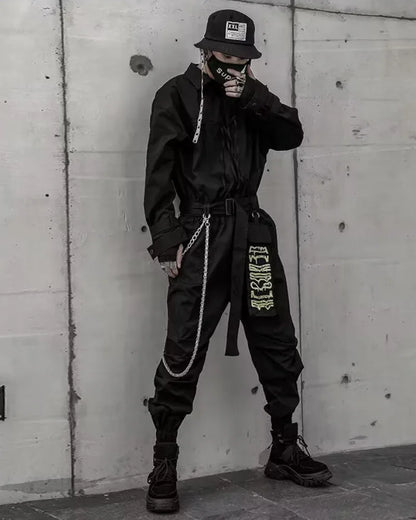 Explorer's Techwear Jumpsuit -  comfortable - Explorer's Techwear Jumpsuit for Comfort and Style