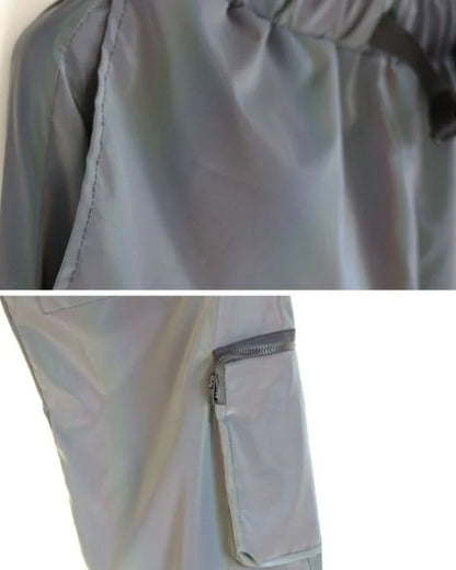 Eye-Catching Reflective Laser Trousers -  comfortable outdoor pants - Reflective Laser Trousers for Style and Safety