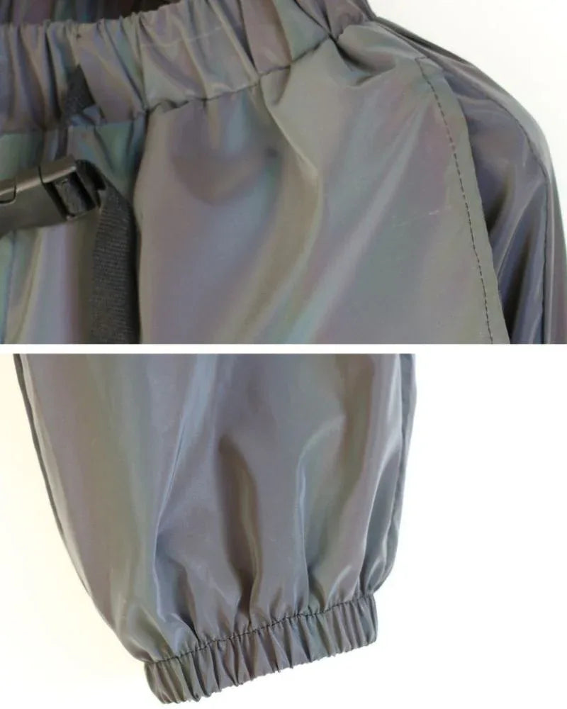 Eye-Catching Reflective Laser Trousers - stylish reflective pants - Reflective Laser Trousers for Style and Safety