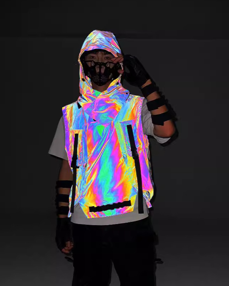 Eye-Catching Reflective Tactical Gear -  urban outdoor gear - Reflective Tactical Vest for Urban Style