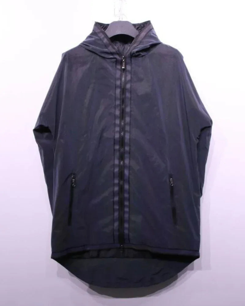 Eye-Catching Reflective Tech Jacket - urban techwear jacket - Reflective Tech Jacket for Urban Style and Comfort