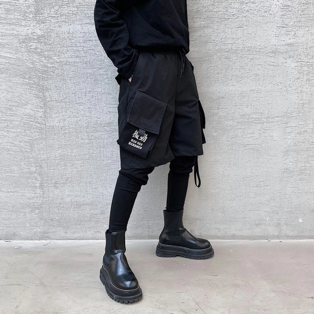 Faux Two-Piece Techwear Cargo Pants -  breathable cargo pants - Trendy Techwear Cargo Pants for Everyday Wear
