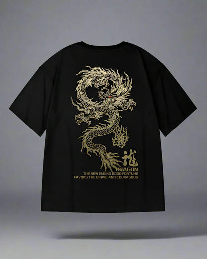 Fearless Dragon Graphic Shirt -  dragon shirt - Fearless Dragon Graphic Shirt for Daily Comfort