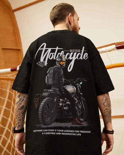 Fearless Oversized Biker Tee -  motorcycle shirt - Fearless Oversized Biker Tee for Street Style