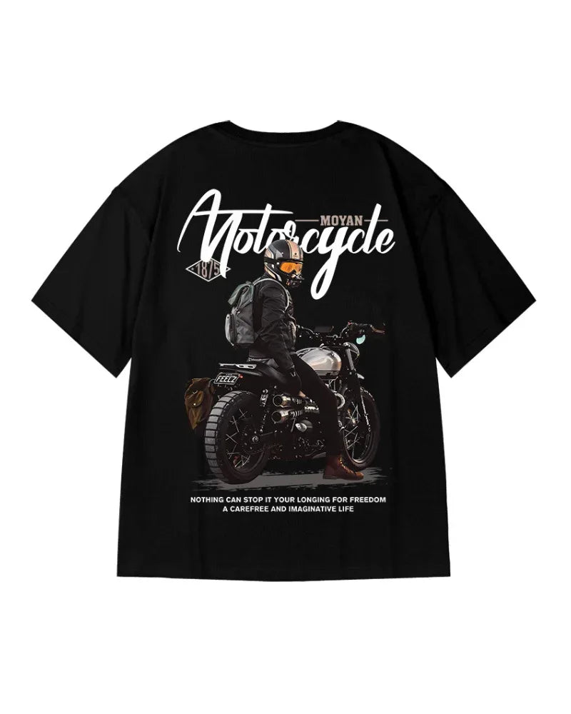Fearless Oversized Biker Tee -  oversized fit t-shirt - Fearless Oversized Biker Tee for Street Style