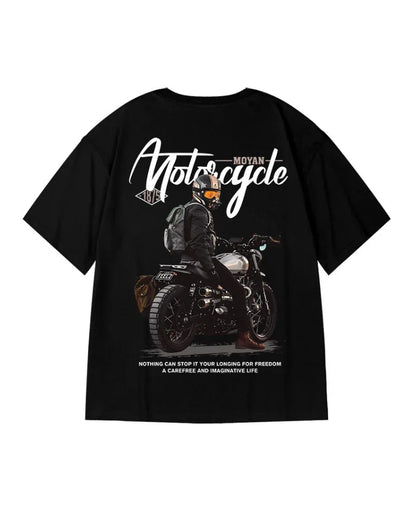 Fearless Oversized Biker Tee -  oversized fit t-shirt - Fearless Oversized Biker Tee for Street Style