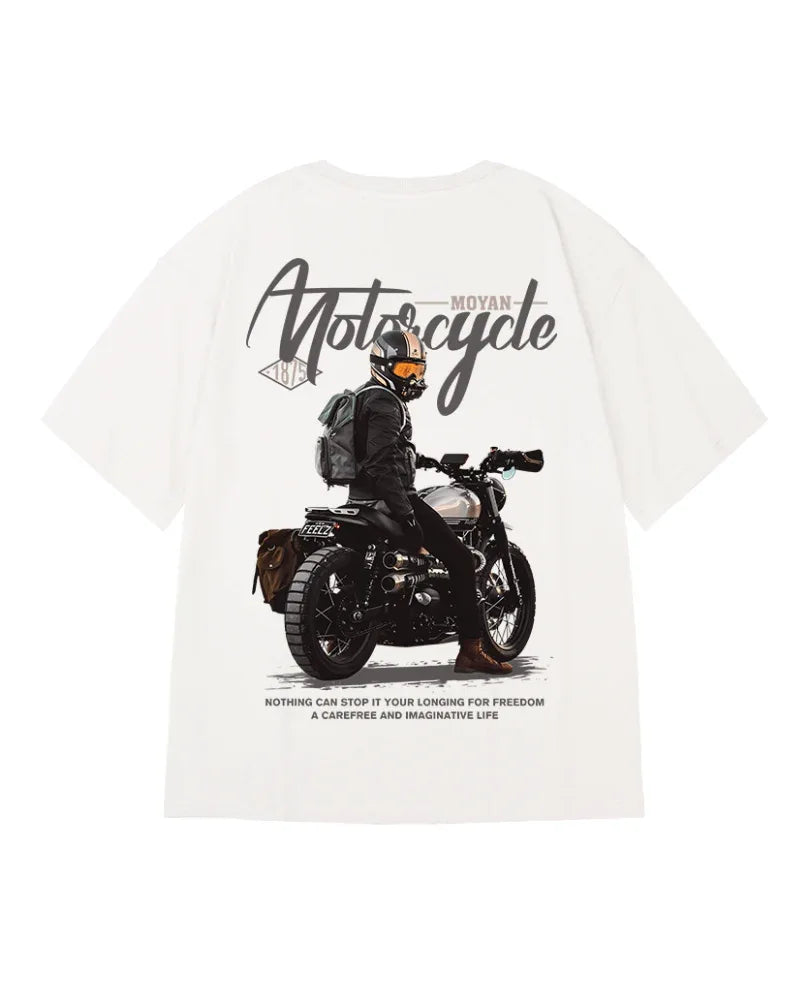 Fearless Oversized Biker Tee -  oversized t-shirt - Fearless Oversized Biker Tee for Street Style