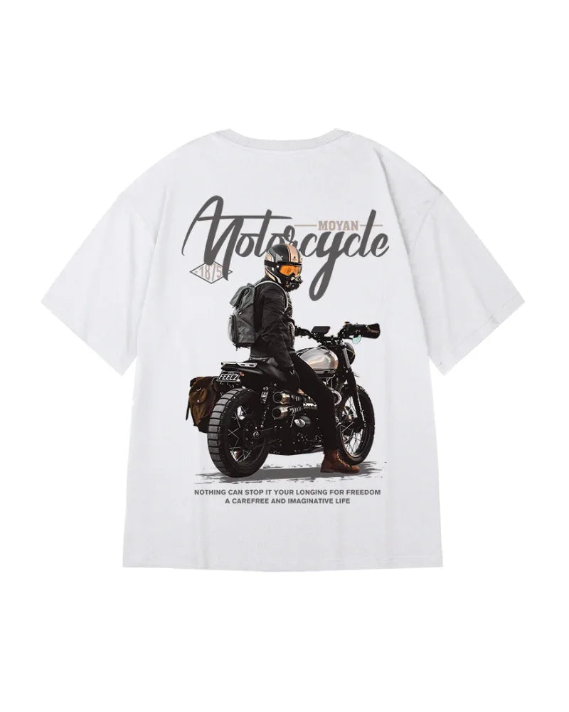 Fearless Oversized Biker Tee -  streetwear - Fearless Oversized Biker Tee for Street Style