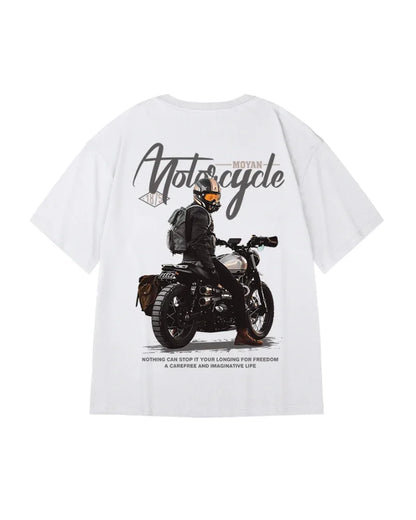 Fearless Oversized Biker Tee -  streetwear - Fearless Oversized Biker Tee for Street Style