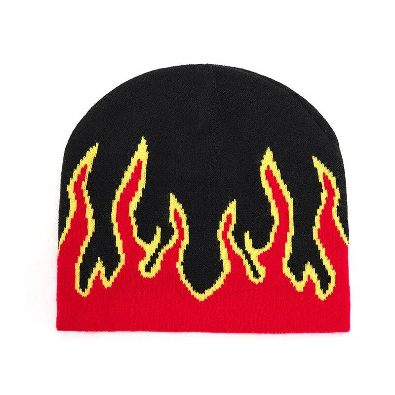 Flame Beanie -  urban fashion - Trendy Flame Beanie for Urban Streetwear