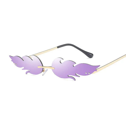 Flame Sunglasses - y2k-core - Trendy Flame Sunglasses with UV Protection