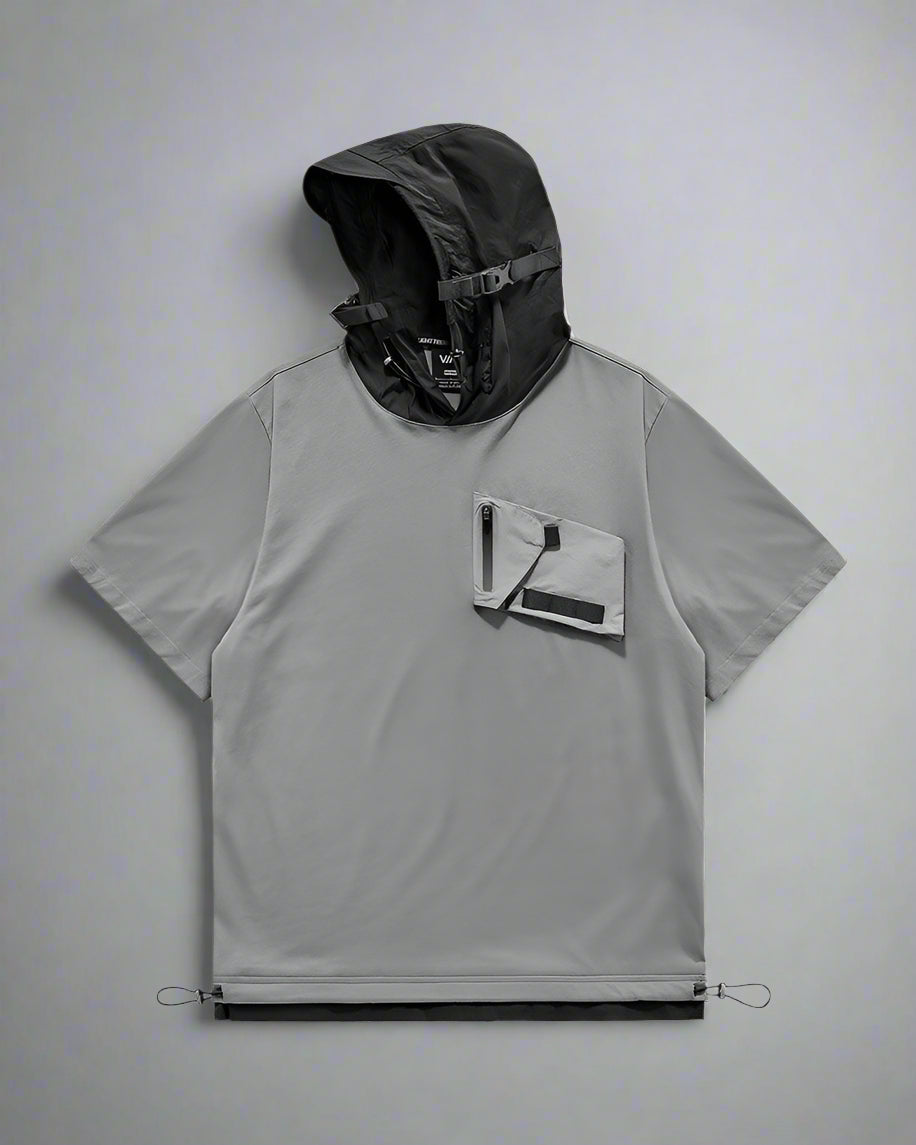 Essential Hooded Tee with Pockets