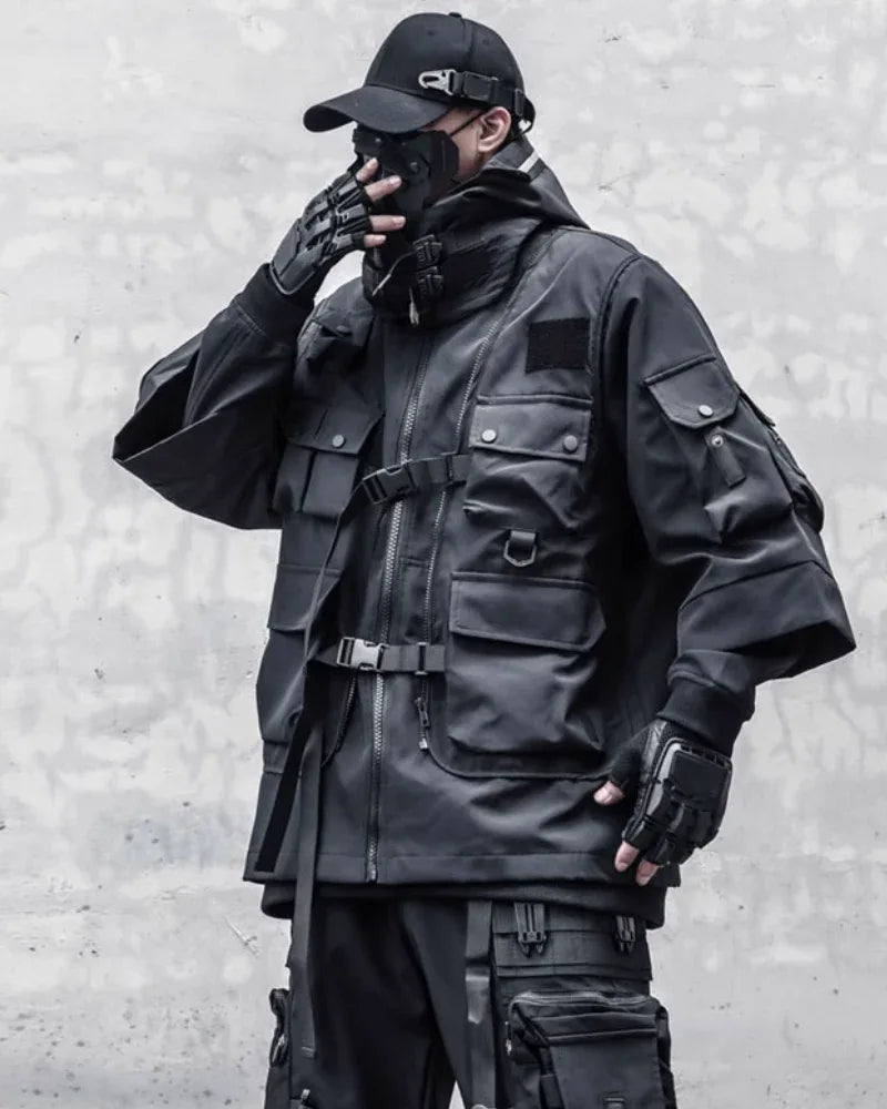 Futuristic Cyberpunk Cloak -  comfortable jacket - Stylish Cyberpunk Cloak for Urban Adventures