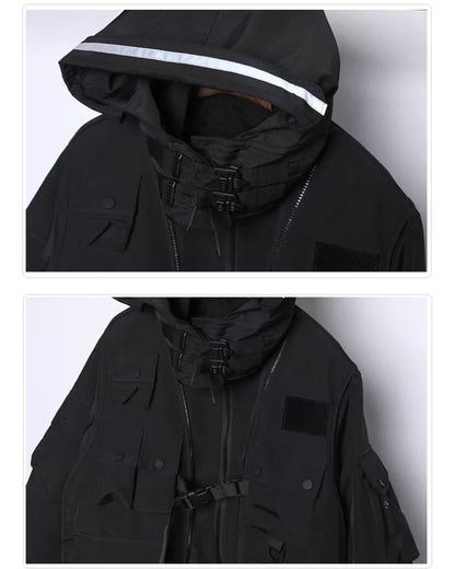 Futuristic Cyberpunk Cloak - cyberpunk cloak - Stylish Cyberpunk Cloak for Urban Adventures