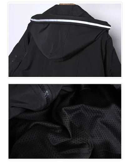 Futuristic Cyberpunk Cloak - durable techwear - Stylish Cyberpunk Cloak for Urban Adventures
