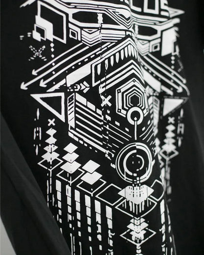 Futuristic Cyberpunk Tech T-Shirt - cyberpunk - Futuristic Cyberpunk Tech T-Shirt for Urban Wear