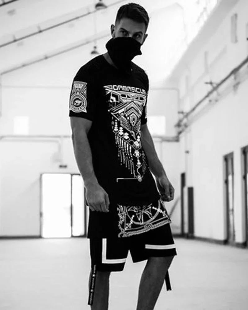 Futuristic Cyberpunk Tech T-Shirt -  graphic t-shirt - Futuristic Cyberpunk Tech T-Shirt for Urban Wear