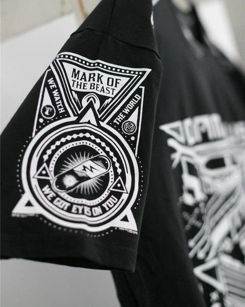 Futuristic Cyberpunk Tech T-Shirt -  urban style - Futuristic Cyberpunk Tech T-Shirt for Urban Wear