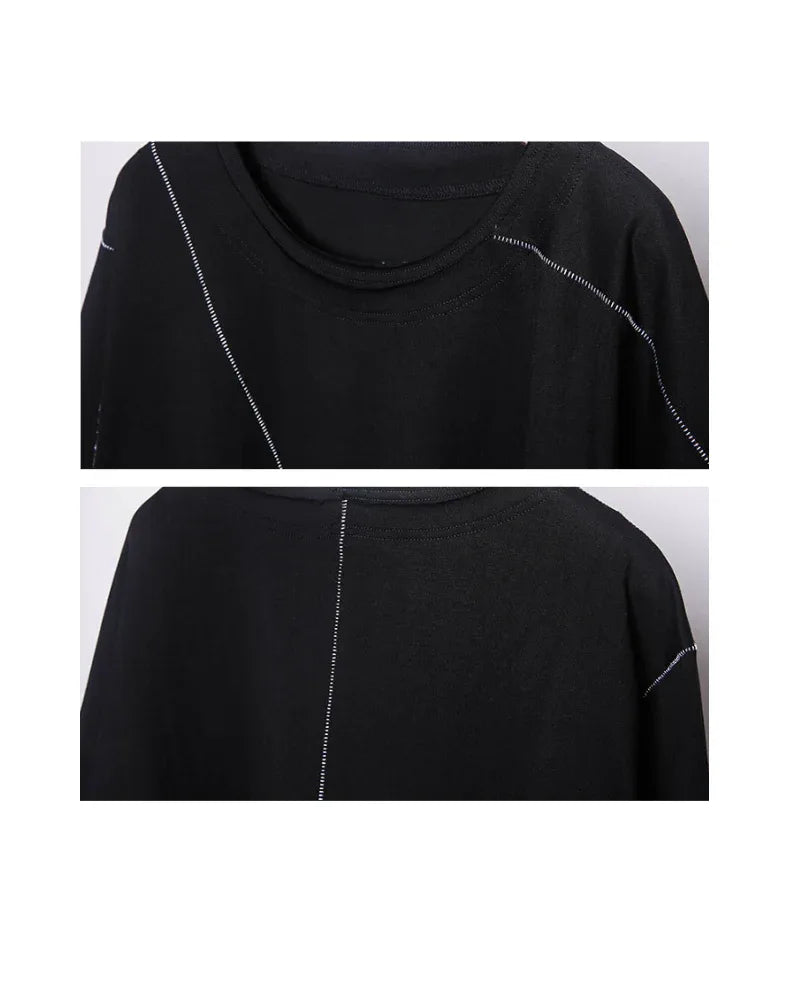 Futuristic Geometry Tech Tee -  cyberpunk fashion - Futuristic Geometry Tech Tee for Unique Style