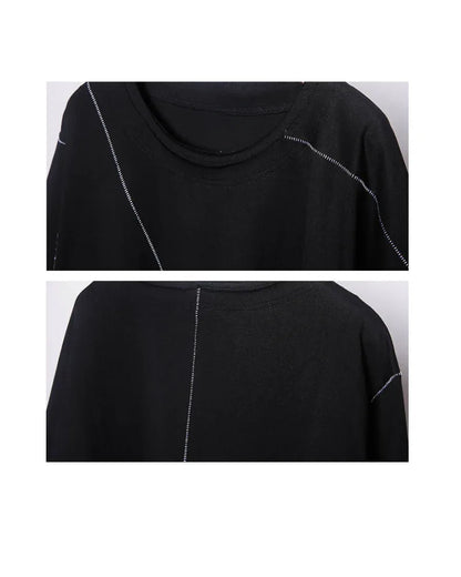 Futuristic Geometry Tech Tee -  cyberpunk fashion - Futuristic Geometry Tech Tee for Unique Style