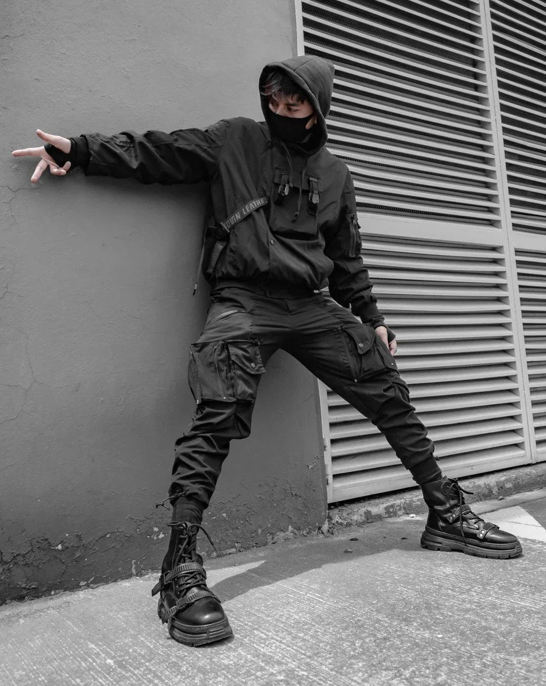 Futuristic Gothic Skull Jacket -  skull design jacket - Futuristic Gothic Skull Black Bomber Jacket