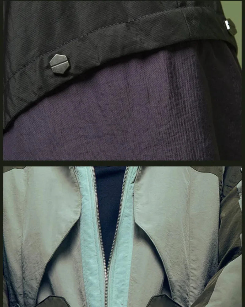 Futuristic Hacker Urban Jacket -  cyberpunk - Futuristic Hacker Urban Jacket for Modern Looks