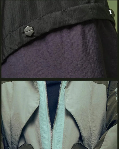 Futuristic Hacker Urban Jacket -  cyberpunk - Futuristic Hacker Urban Jacket for Modern Looks