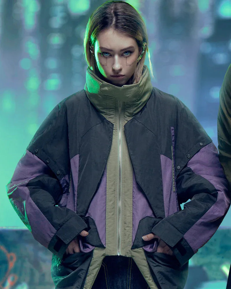 Futuristic Hacker Urban Jacket -  cyberpunk - Futuristic Hacker Urban Jacket for Modern Looks