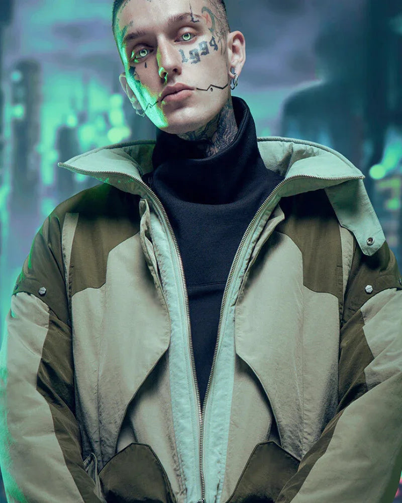 Futuristic Hacker Urban Jacket -  futuristic style - Futuristic Hacker Urban Jacket for Modern Looks