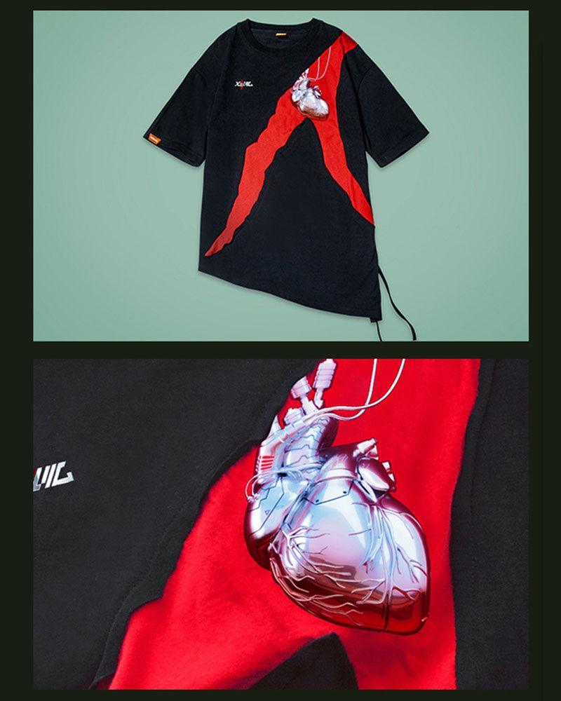 Futuristic Mechanical Heart T-Shirt -  100% cotton t-shirt - Futuristic Mechanical Heart T-Shirt for Bold Style
