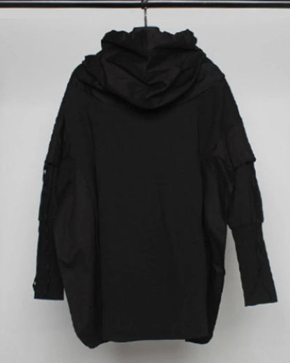 Futuristic Ninja Cape Hoodie - ninja hoodie - Futuristic Ninja Cape Hoodie for All Seasons