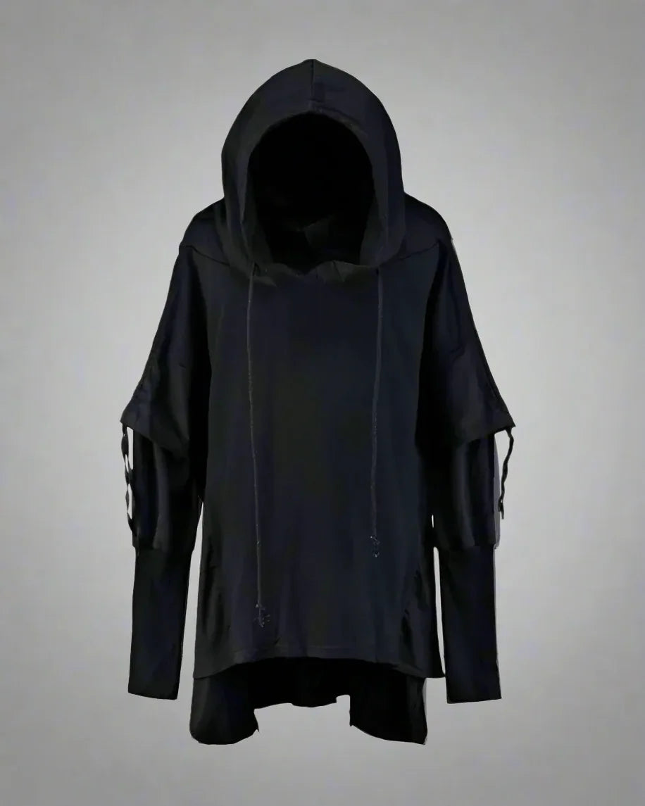 Futuristic Ninja Cape Hoodie -  streetwear - Futuristic Ninja Cape Hoodie for All Seasons