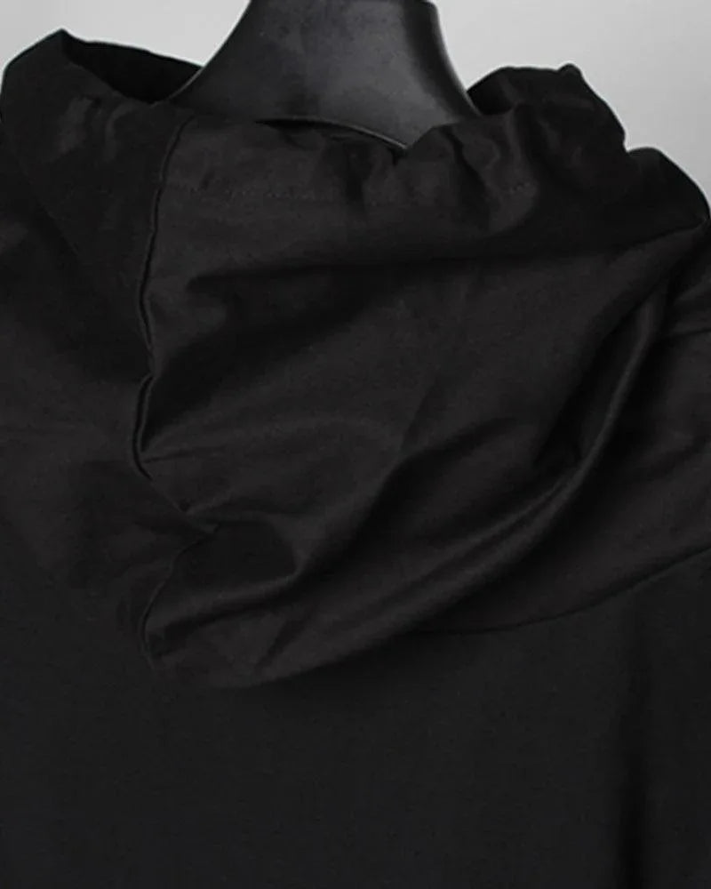 Futuristic Ninja Cape Hoodie - techwear-core - Futuristic Ninja Cape Hoodie for All Seasons
