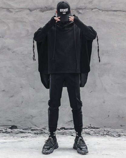 Futuristic Ninja Cape Hoodie -  seasons hoodie - Futuristic Ninja Cape Hoodie for All Seasons