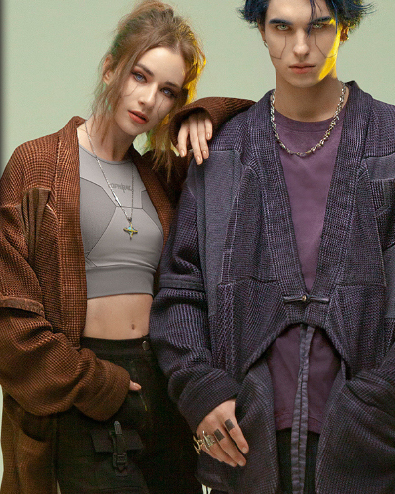 Futuristic Ninja Kimono Jacket -  durable jacket - Futuristic Ninja Kimono Jacket for Techwear Enthusiasts