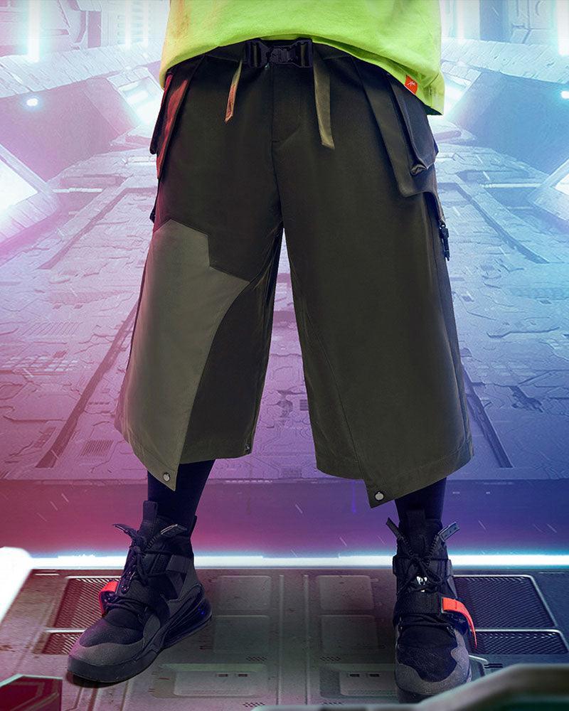 Futuristic Ninja Style Trousers - black trousers - Futuristic Ninja Style Trousers for Trendsetters