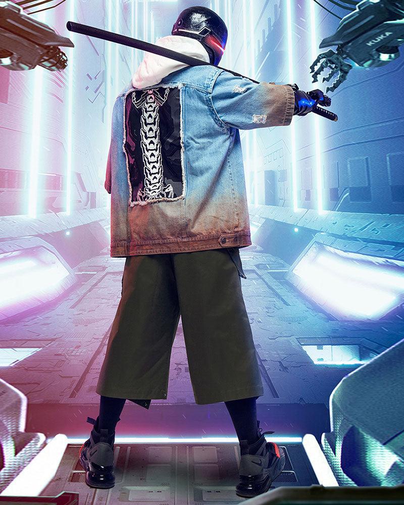 Futuristic Ninja Style Trousers - black trousers - Futuristic Ninja Style Trousers for Trendsetters