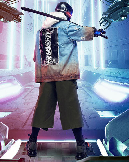 Futuristic Ninja Style Trousers - black trousers - Futuristic Ninja Style Trousers for Trendsetters