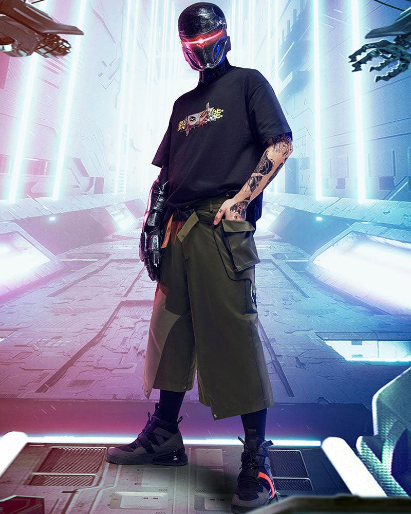 Futuristic Ninja Style Trousers -  cyberpunk fashion - Futuristic Ninja Style Trousers for Trendsetters