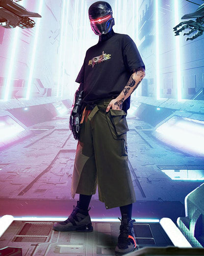 Futuristic Ninja Style Trousers -  cyberpunk fashion - Futuristic Ninja Style Trousers for Trendsetters