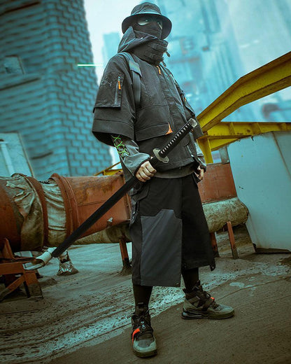 Futuristic Ninja Style Trousers -  cyberpunk fashion - Futuristic Ninja Style Trousers for Trendsetters