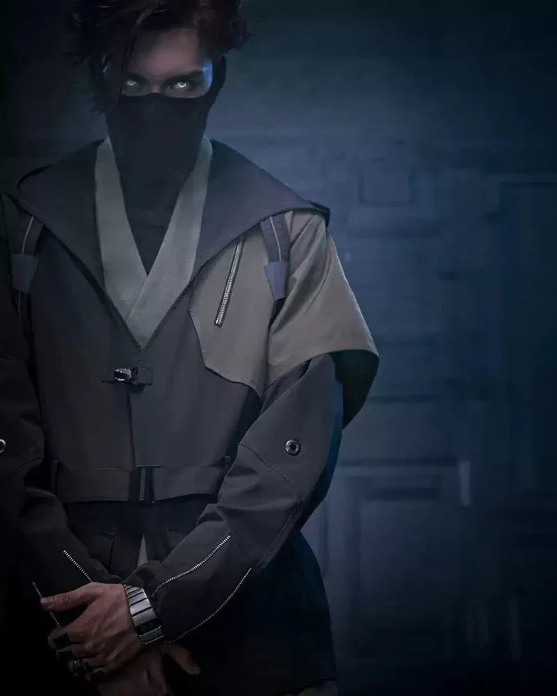 Futuristic Shadow Blade Jacket -  comfortable techwear jacket - Futuristic Shadow Blade Jacket for Everyday Style